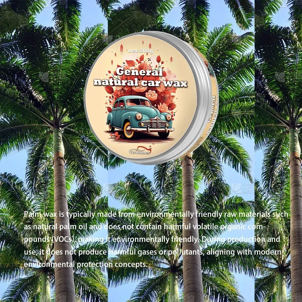 Carnauba Paste Car Wax Auto Paint Care Wax Brazilian Polishing Wax Paste High Gloss Shine Super Hydrophobic Coating Glazing Peaceful Pleasures Health and Wellness
