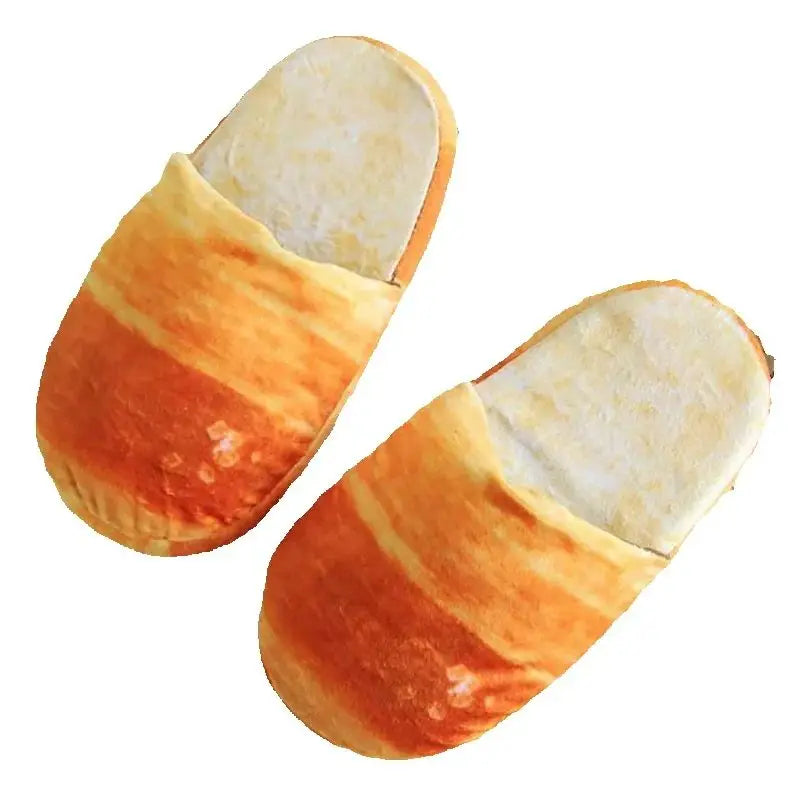 Women's Bread Plush Slippers | Soft Non-Slip Indoor Winter Shoes