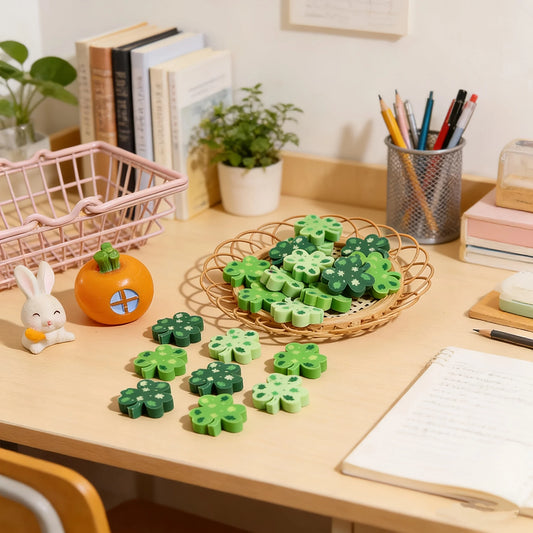 100 Pieces of Leaf-Shaped Erasers in Random Colors, Children's Stationery Suitable for School, Office, and Home Use, Fun Stationery, Learning Accessories, Classroom Rewards, Durable Material, Holiday Gifts, Party Favors Peaceful Pleasures Health and Wellness