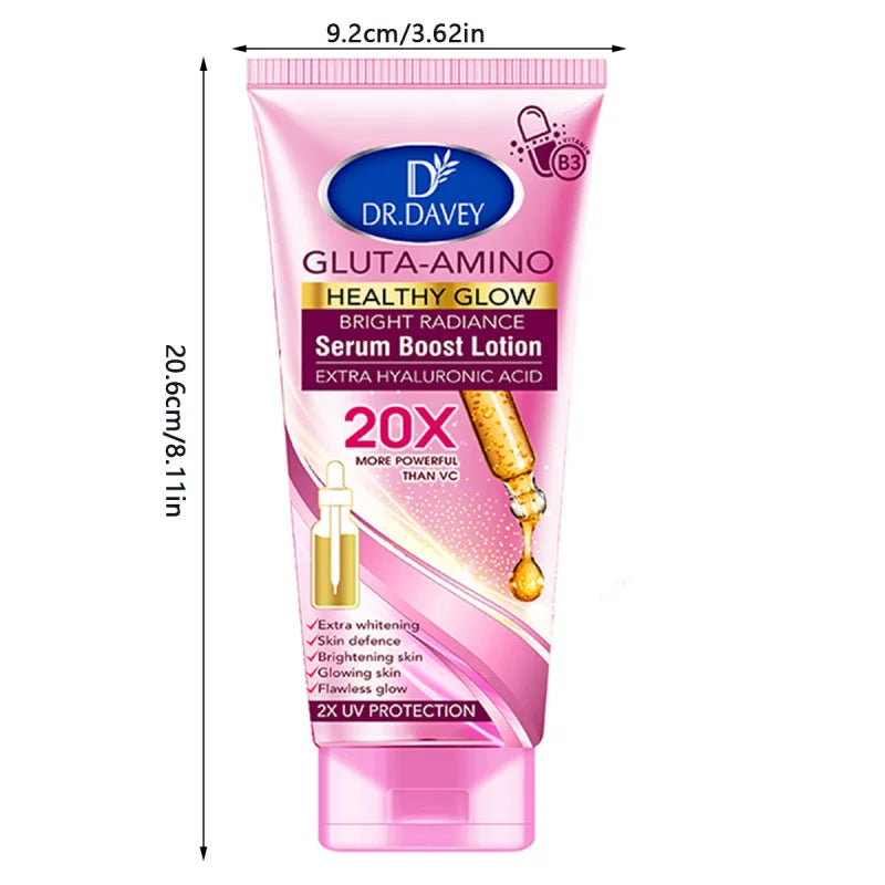 300ml DR.DAVEY GLUTA AMINO BODY LOTION Body Lotion Moisturizing Cream Large Capacity Moisturizing Fragrance Refreshing Peaceful Pleasures Health and Wellness