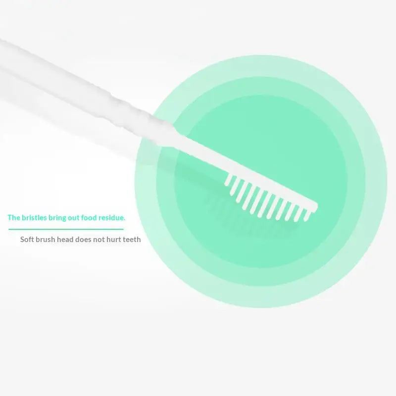 240Pcs/Box Portable Fish Bone Shape Disposable Plastic Toothpicks Teeth Cleaning Interdental Brush Oral Gum Teeth Cleaning Care Peaceful Pleasures Health and Wellness