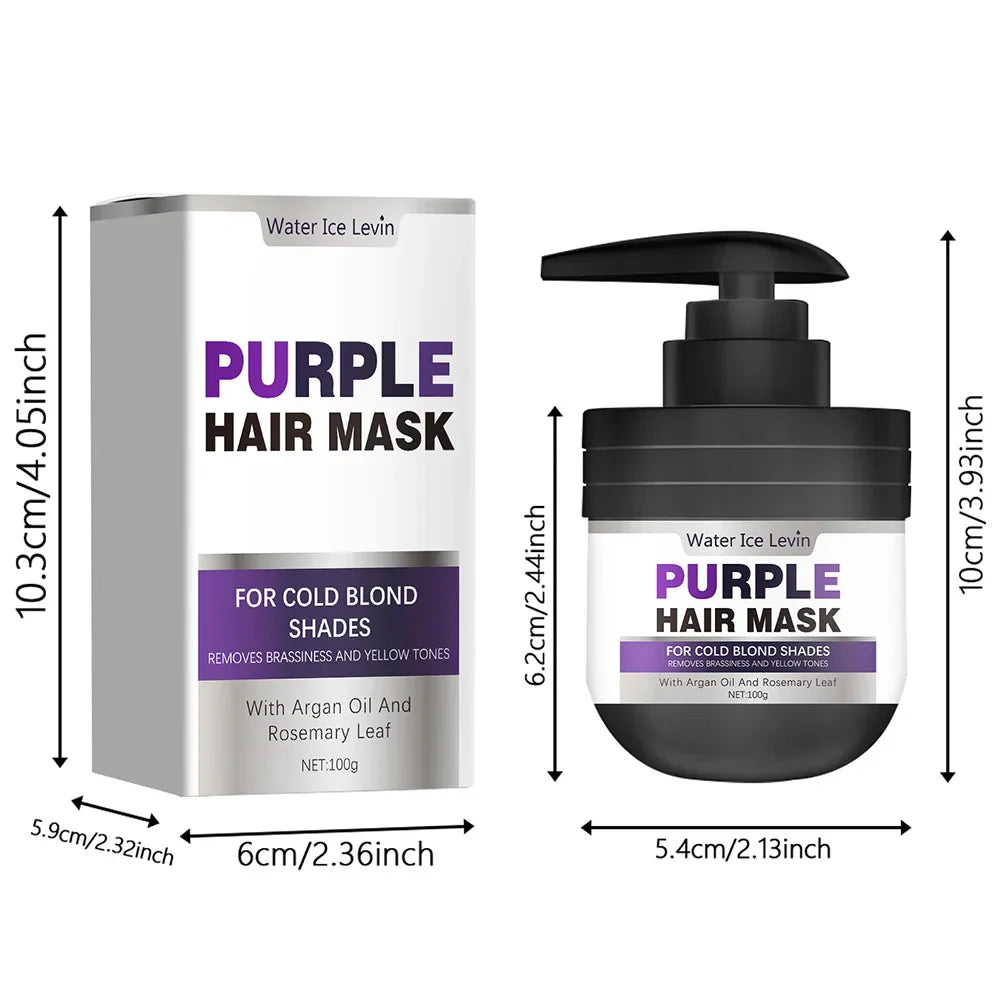 Purple Keratin & Biotin Hair Mask – Moisturizing Conditioner 100g