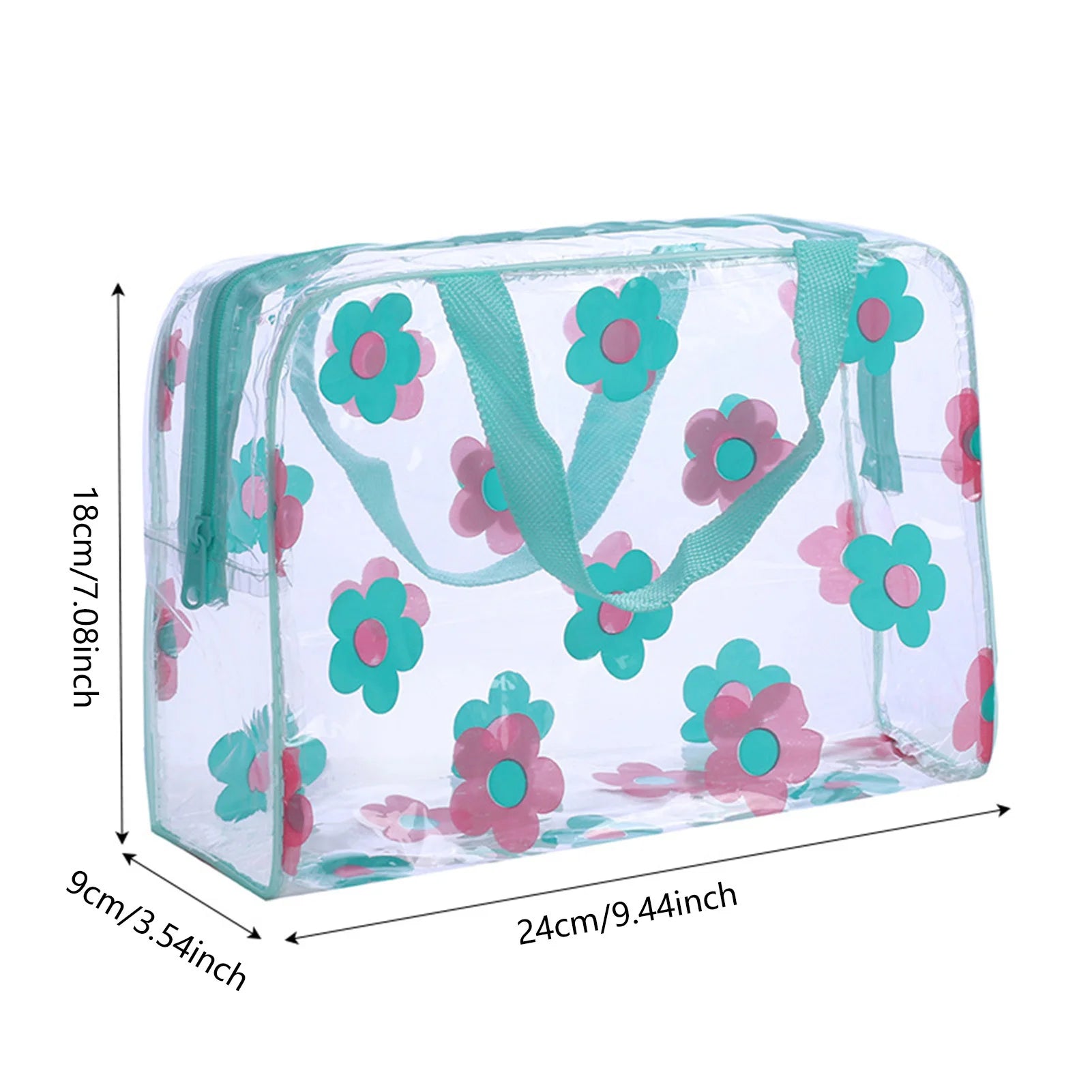 Transparent Travel Cosmetic Bag Large Capacity and Lightweight Design for Small Items Storage Management Peaceful Pleasures Health and Wellness