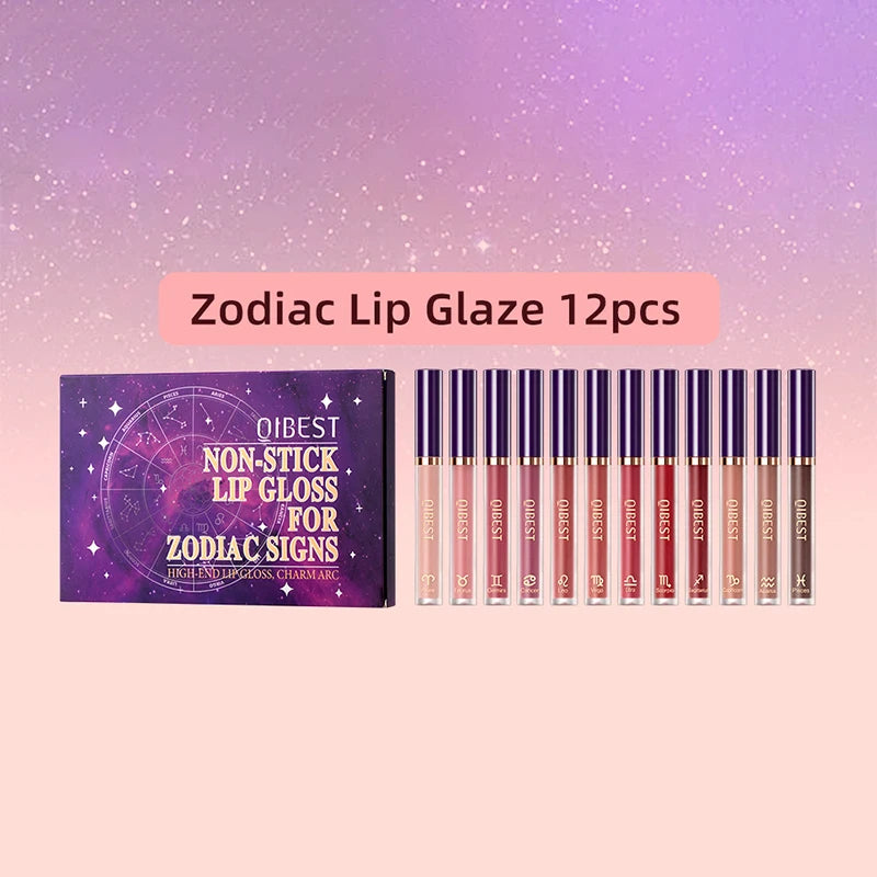 12-Piece Lip Gloss Set, Non-Stick, Non-Fading, Durable Liquid Lipstick with Gift Box - Perfect Makeup Gift for Friends and Famil Peaceful Pleasures Health and Wellness