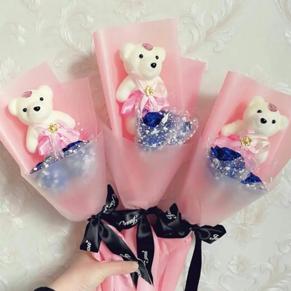 10pcs Mini Foam Teddy Bear Bouquet Dolls – DIY Floral Gift