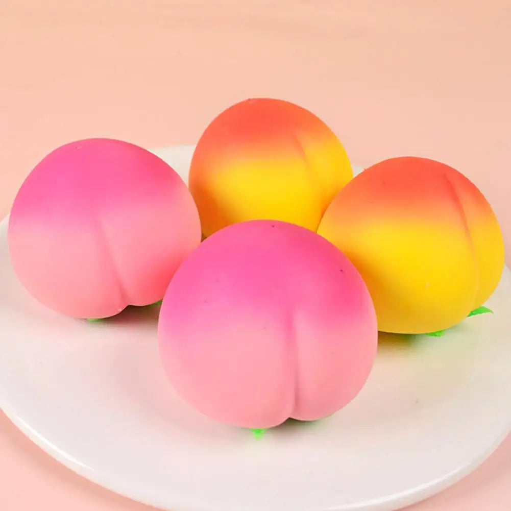 Pink Peach Stress Reliever Toy for Stress Relief Peaceful Pleasures Health and Wellness