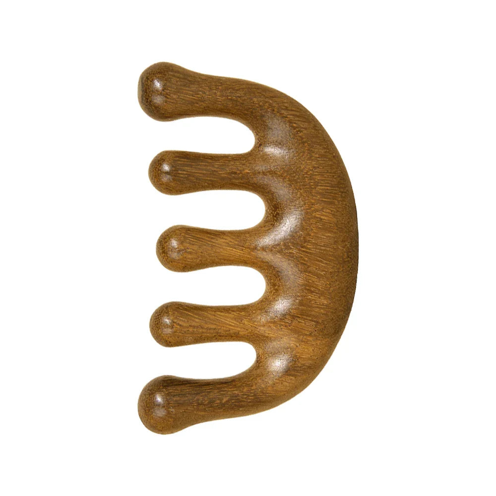 Sandalwood Wide Tooth Comb & Scalp Massager | Hair Care