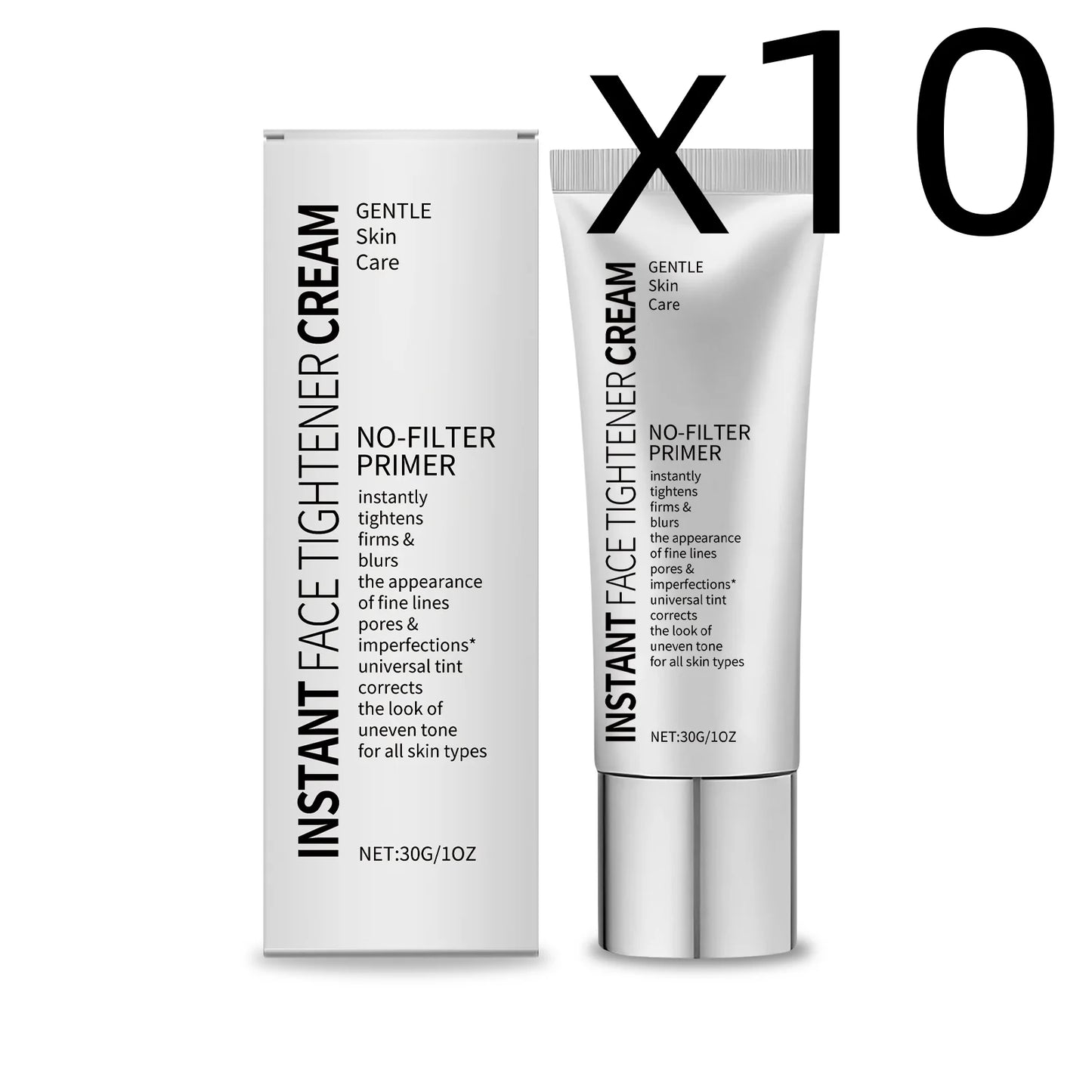 Facial Makeup Primer Firming Skin Reduce Oily Shine Create A Flawless Foundation Enhance Skin Barrier Instant Tighten Face Cream Peaceful Pleasures Health and Wellness 30g Boxed X 10PCS