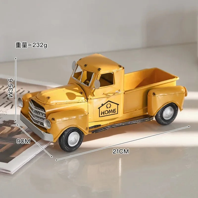 Mini Iron Pedal Small Motorcycle Model Handmade Ornaments Creative Small Moto Statue Miniatures Art Crafts Decoration Kids Gift Peaceful Pleasures Health and Wellness Yellow 4