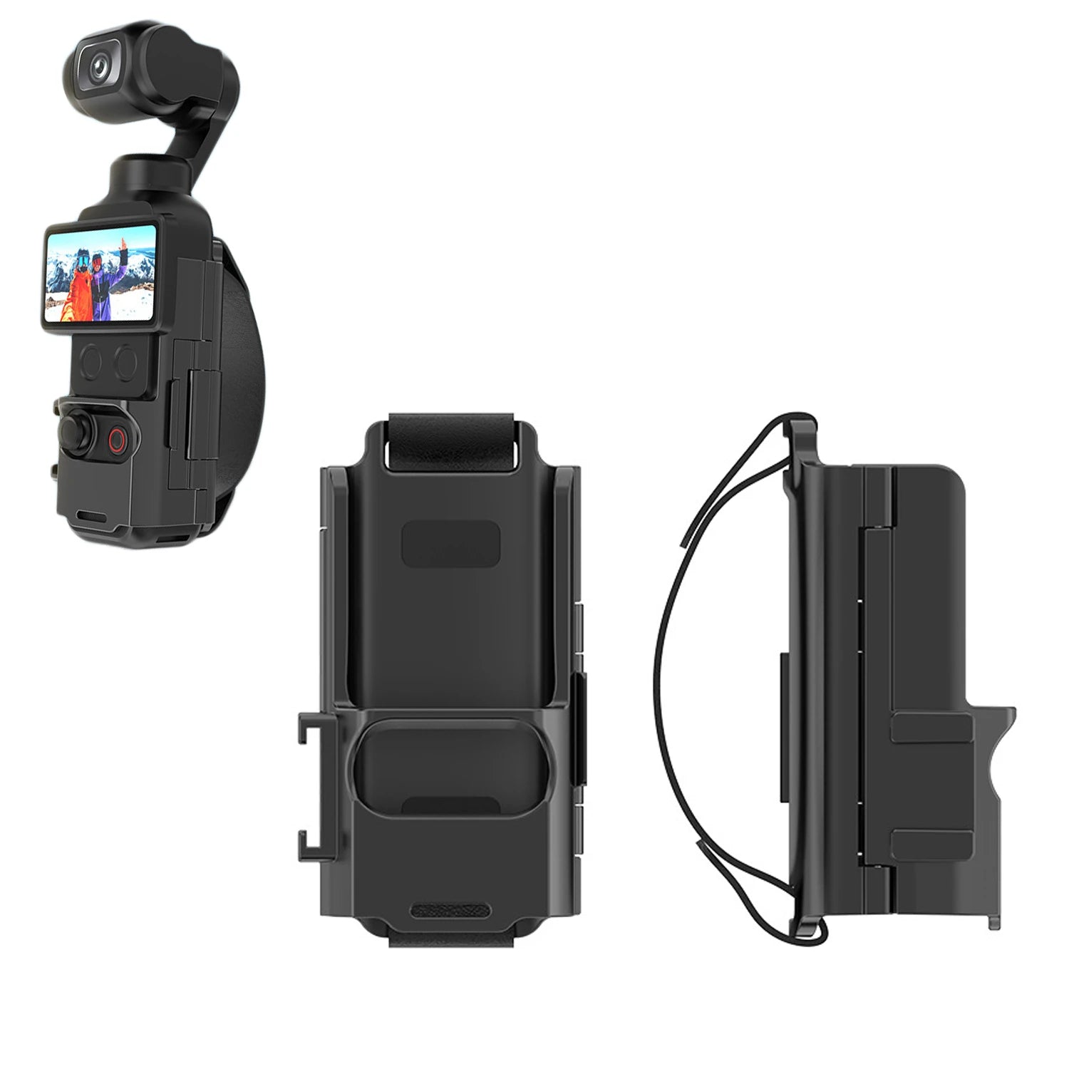 For DJI Osmo Pocket 4/3 Expansion Strap Mount With Cold Shoe Port Anti Slip Wrist Strap Snap On Lock For Pocket 4 Gimbal Camera Peaceful Pleasures Health and Wellness