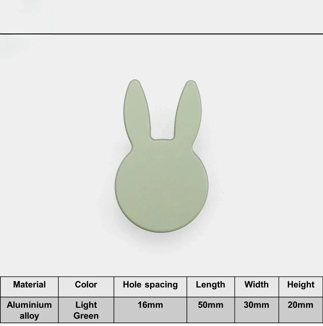 Love Rabbit Cartoon Cabinet Handle – Kids Room Door Pull