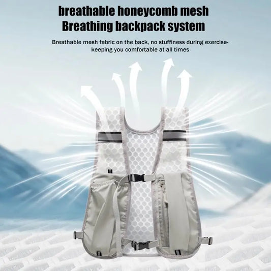 Gray Vest Sling Bag – Lightweight Unisex Crossbody Backpack Vest Sling Backpack Oasis Select