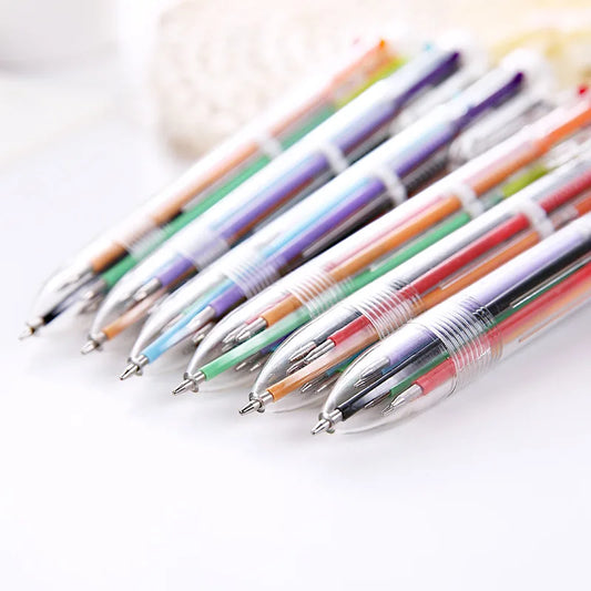 Bview Art 6-color Ballpoint Pen Multi-color Gel Graffiti Marker Peaceful Pleasures Health and Wellness