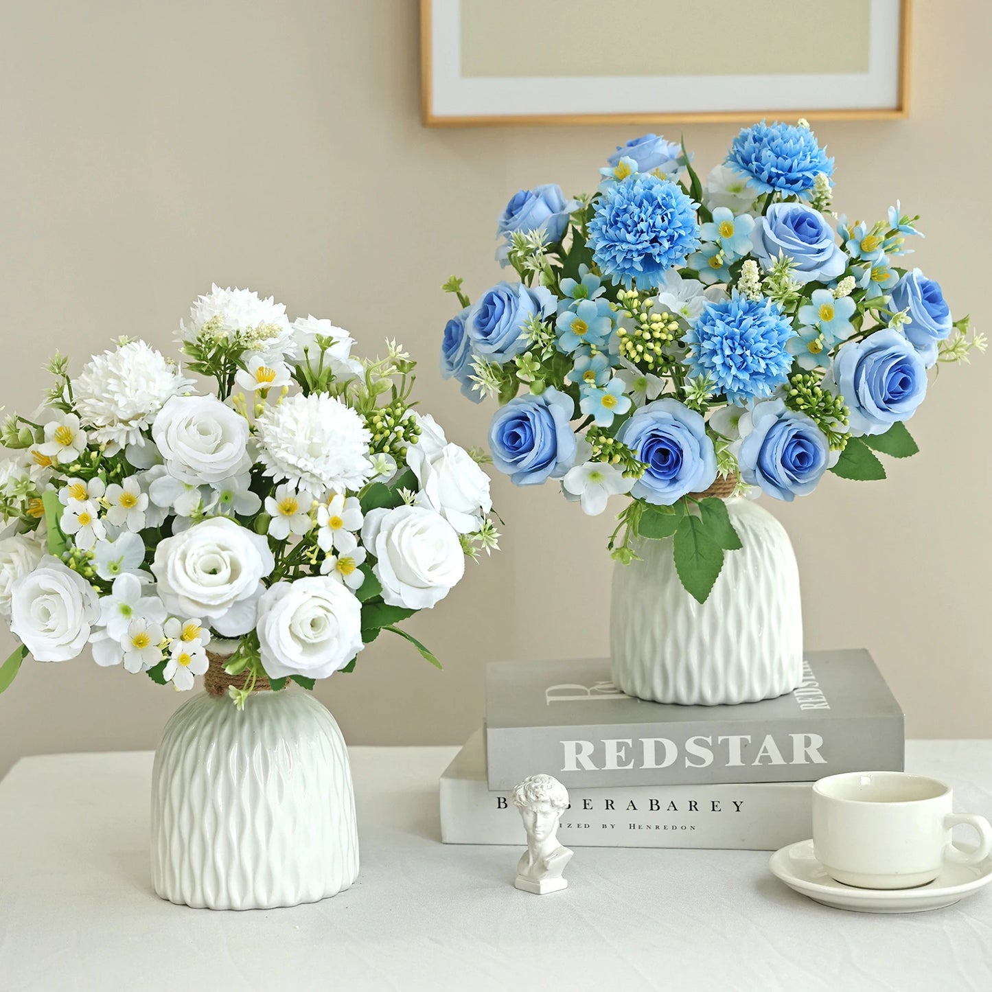 Artificial Silk Hydrangea Rose Bouquet | Wedding & Home Decor