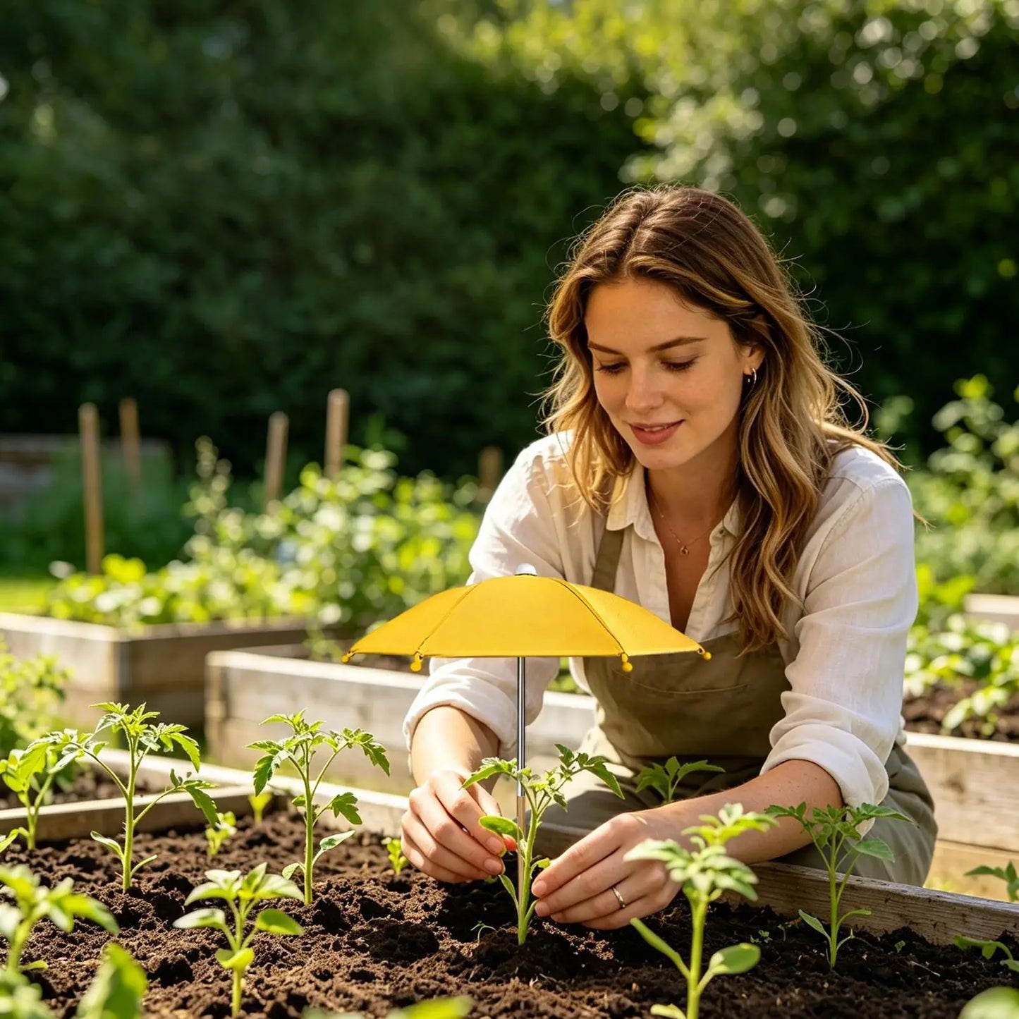 Plant Umbrella for Outdoor Pots | UV-Protective Garden Parasol