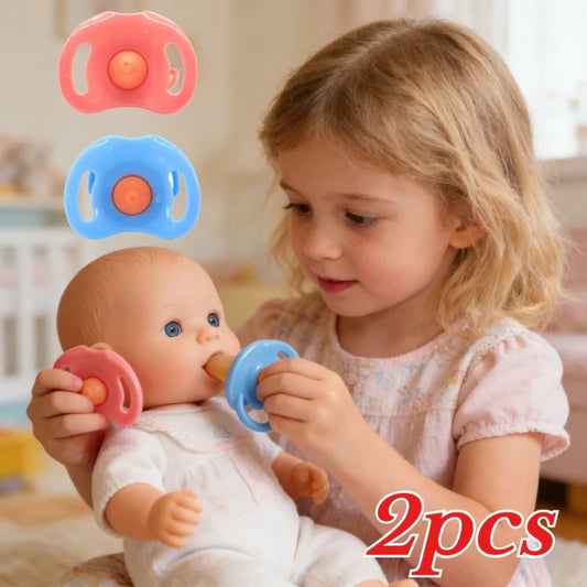 Baby Doll Feeding Bottle Set – 2 Bottles & Pacifier | 17" Dolls Doll Accessories Set Oasis Select