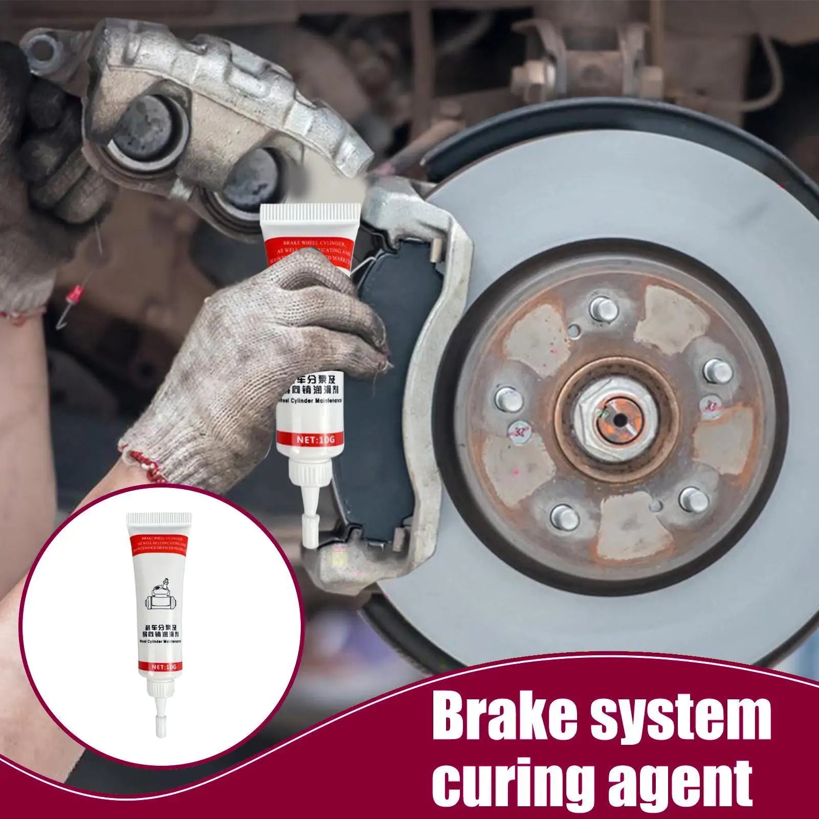 Brake Caliper Guide Pin Grease 10g – Heat-Resistant Lubricant Brake Caliper Grease Peaceful Pleasures Health and Wellness