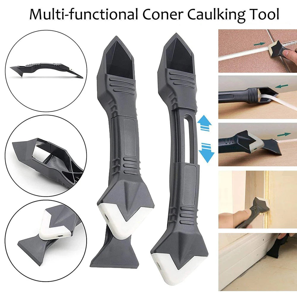 5-in-1 Caulk Remover & Sealant Smoother Tool Set – 5 Radius Pads Peaceful Pleasures Health and Wellness
