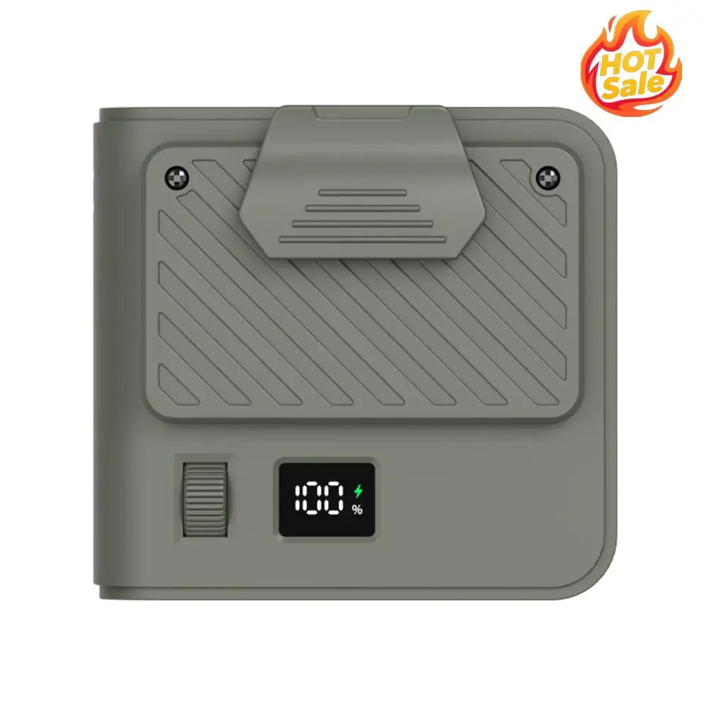 Wearable Bladeless Fan – LED Display, 9500RPM, 100 Speeds