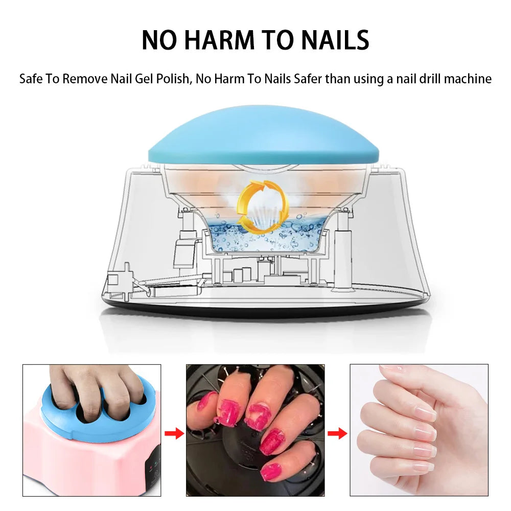 Electric Steam Gel Nail Remover Machine | 36W Salon Tool