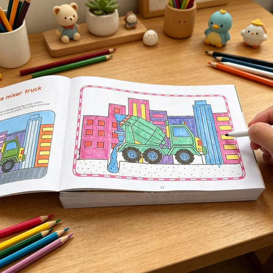 Children's Coloring Book Cute Animal Themed Drawing Pages Fun Peaceful Pleasures Health and Wellness