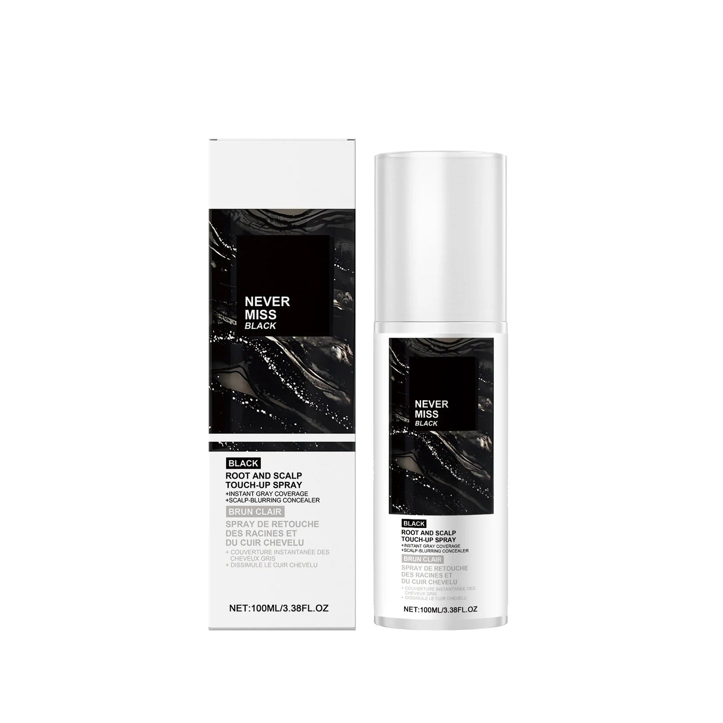 Instant Hair Color Spray Temporary Hair Color Easy Color Quickly Dryness Multi Shade Choose Daily Use Portable Hair Dyeing Spray Peaceful Pleasures Health and Wellness Black