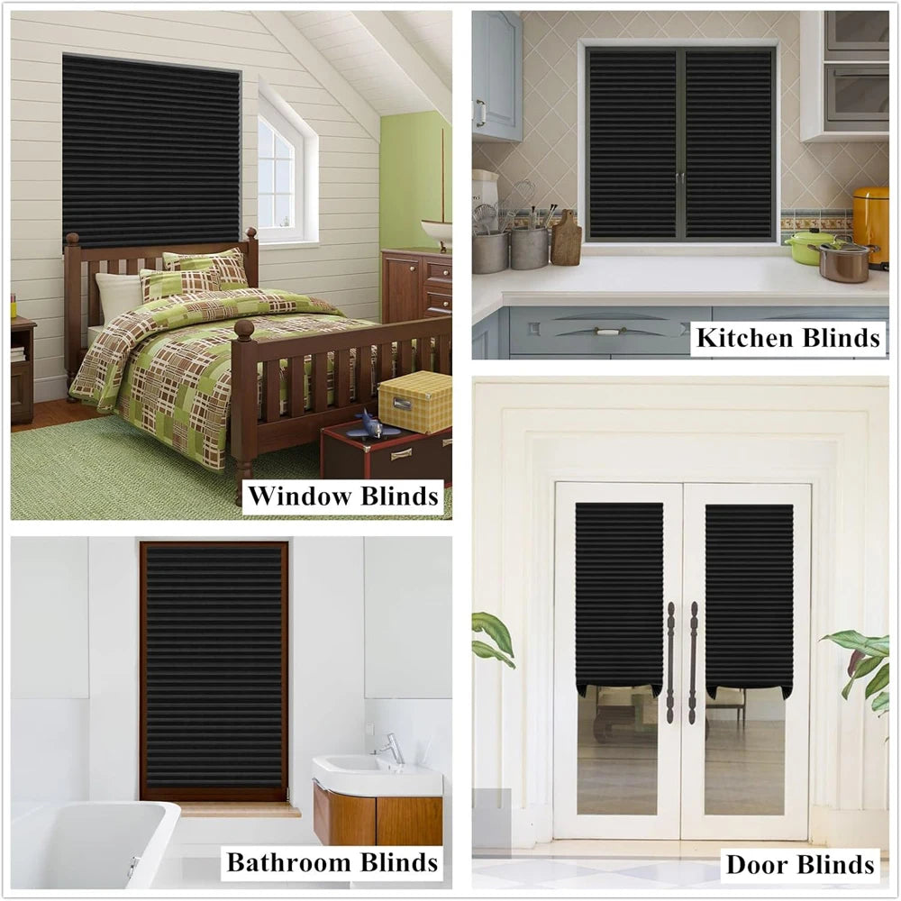 Self-Adhesive Pleated Window Blinds | No-Drill Folding Shades
