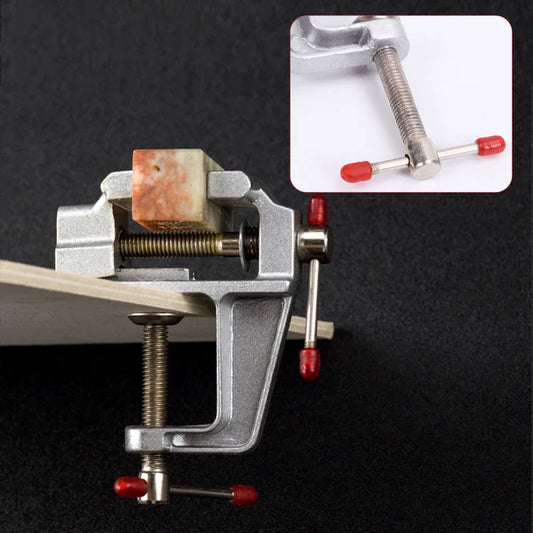 2026 New Arrival！3.5&quot Aluminum Miniature Mini Bench Vise Small Jewelers Hobby Clamp On Table Flat Pliers Tool Vice Peaceful Pleasures Health and Wellness