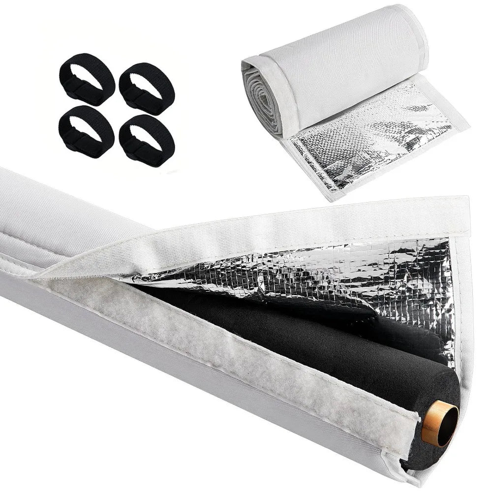 HVAC Copper Pipe Insulation Cover | Zippered Oxford Sleeve