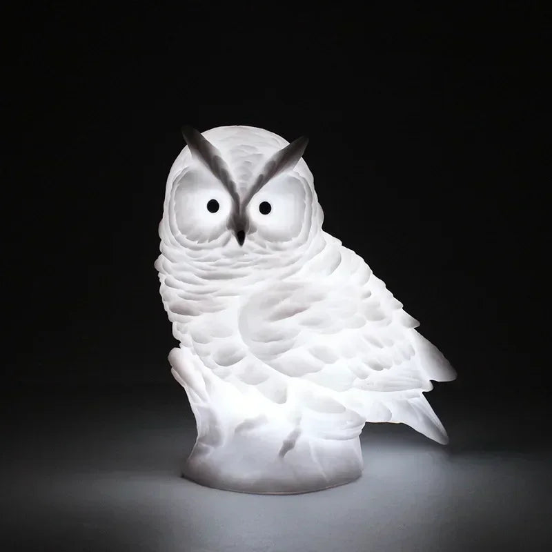 Cartoon Owl LED Night Light for Kids' Bedroom – Soft Novelty Glow