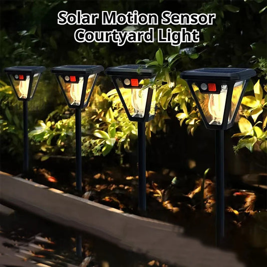Solar LED Lawn Lamp – Dual-Use Garden & Wall Light Solar Garden Lamp Peaceful Pleasures Health and Wellness