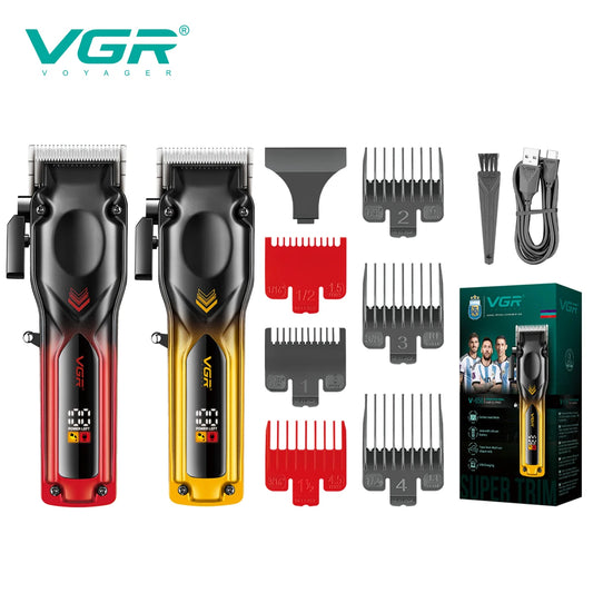 VGR V-656 Electric Hair Clipper Set | LCD Display & 6 Combs Electric Hair Clipper Peaceful Pleasures Health and Wellness