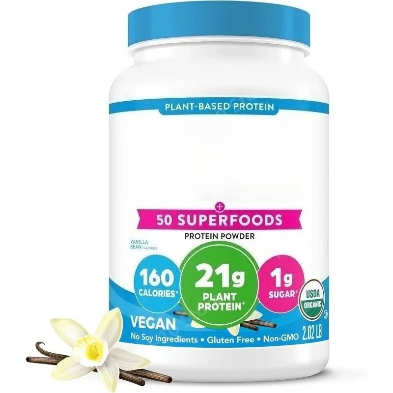 Organic Vegan Protein + 50 Superfoods Vanilla Bean | 2.02 Lb
