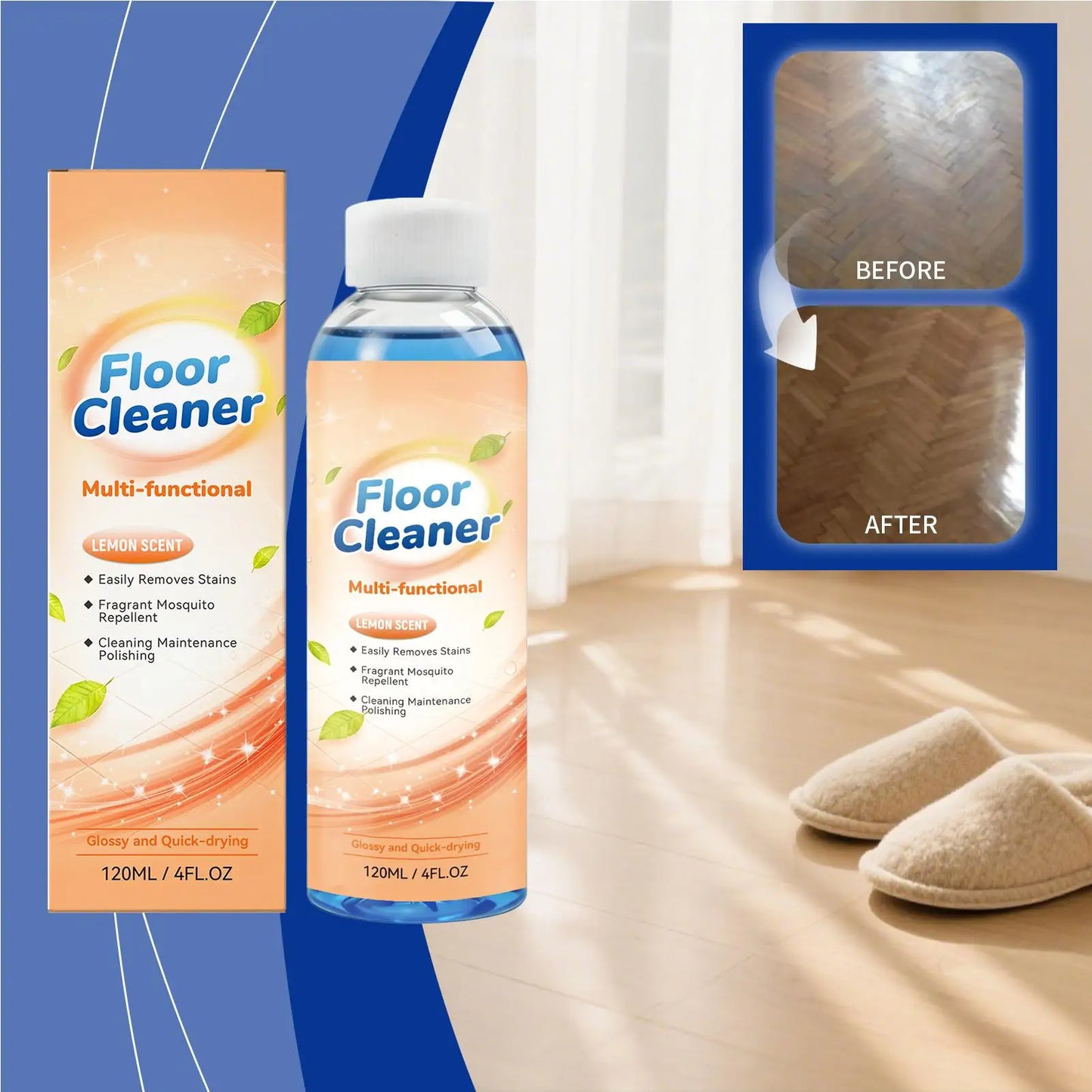 120ml Multi-Surface Floor Cleaner – Shine & Stain Remover