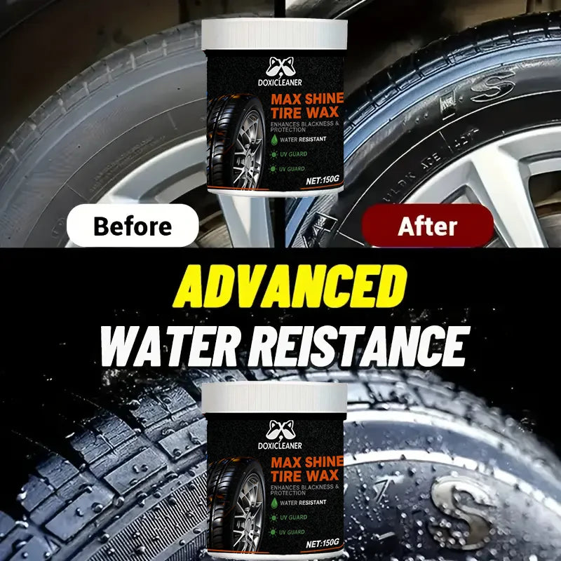 Tire Polish Black Enamel Paste – Quick-Dry Shine Restorer