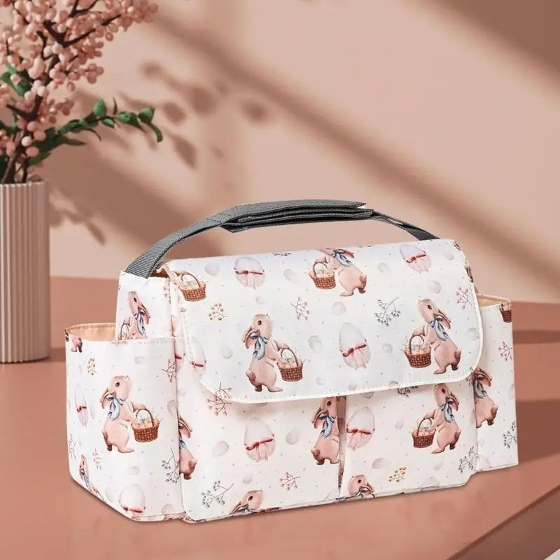 Waterproof Baby Stroller Organizer Bag | Cute Print
