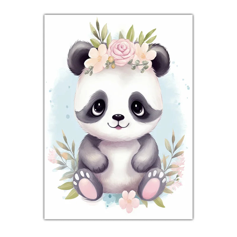 Nursery Animal Canvas Wall Art – Otter Lion Monkey Kids Room Nursery Canvas Print Peaceful Pleasures Health and Wellness 05 15x20cm No Frame China Mainland