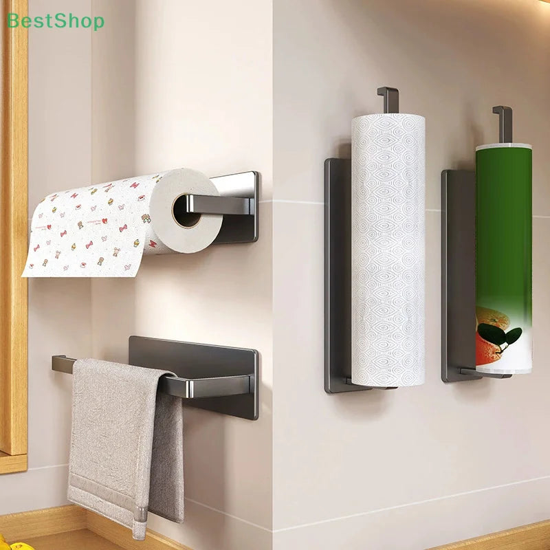 Magnetic Paper Towel Holder – No-Drill Wall Mount Shelf