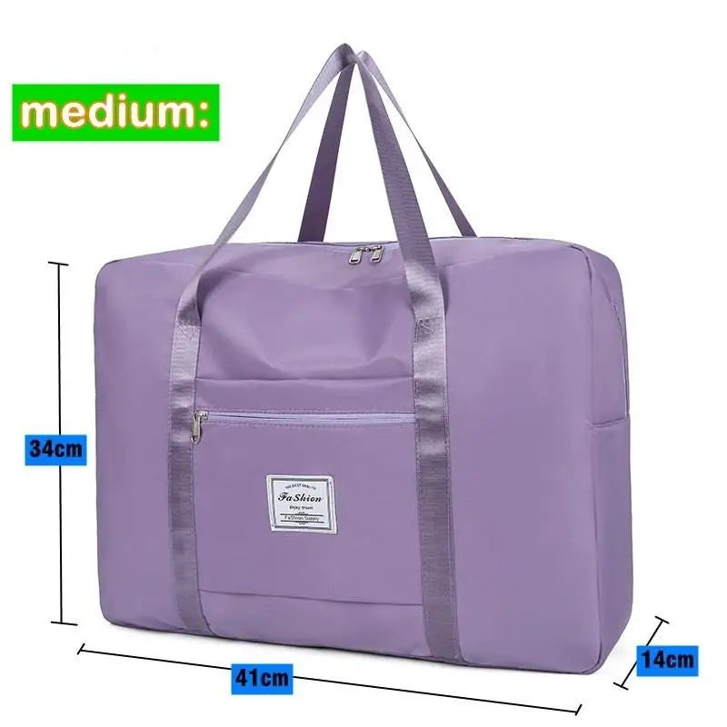 Large Foldable Travel Duffel Bag – Nylon Shoulder & Luggage Bag