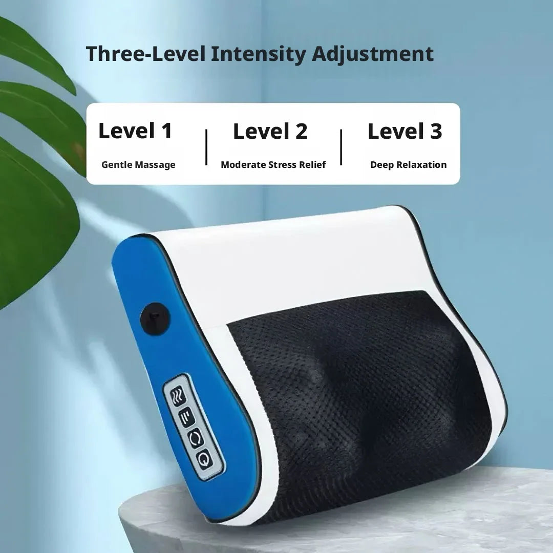 Multifunctional Massage Pillow for Neck Shoulder Back Waist Heating & Kneading Full Body Relaxation Massager for Home Use Peaceful Pleasures Health and Wellness