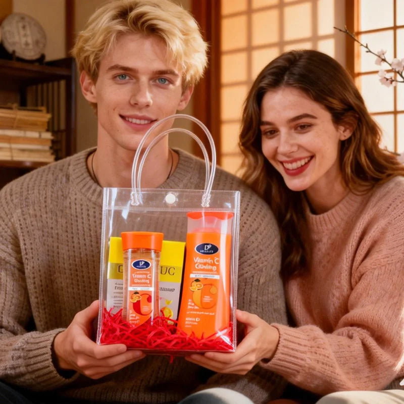 DR.DAVEY Vitamin C Body Care Set – Lotion, Soap & Oil