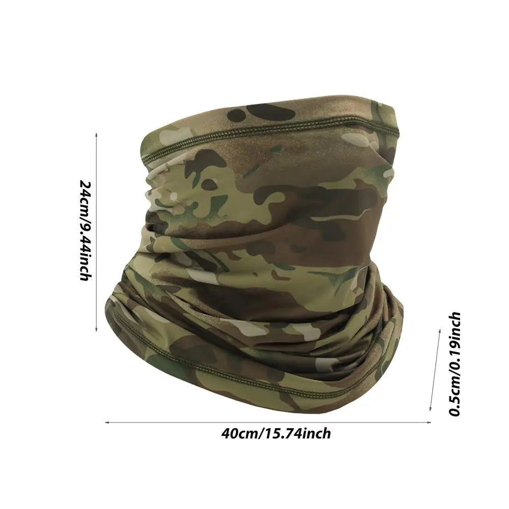 Camouflage Neck Gaiter Face Mask | Cycling Hiking Fishing
