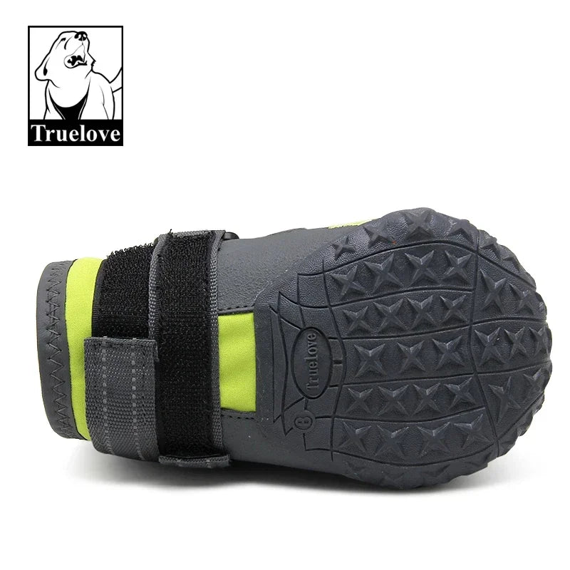 Truelove Dog Shoes Waterproof Anti-Slip Rain Boots Warm Snow Reflective for Small Medium Large Pet Sports Training TLS3961 Peaceful Pleasures Health and Wellness