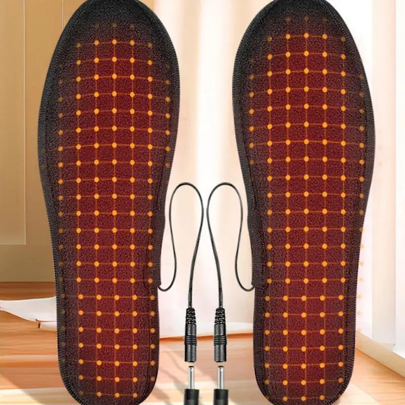 USB Rechargeable Heated Shoe Insoles with Remote Control
