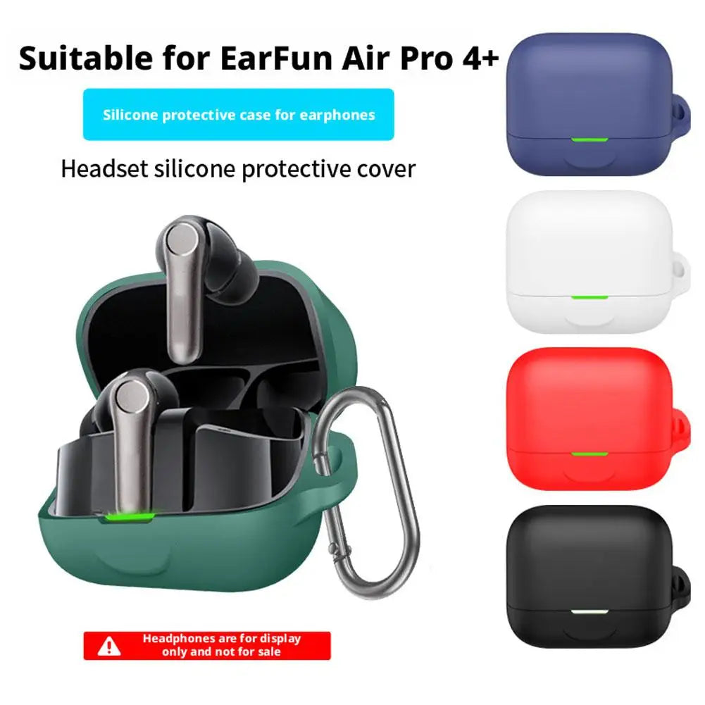 Silicone Protective Case for EarFun Air Pro 4+ – Shockproof with Carabiner Peaceful Pleasures Health and Wellness