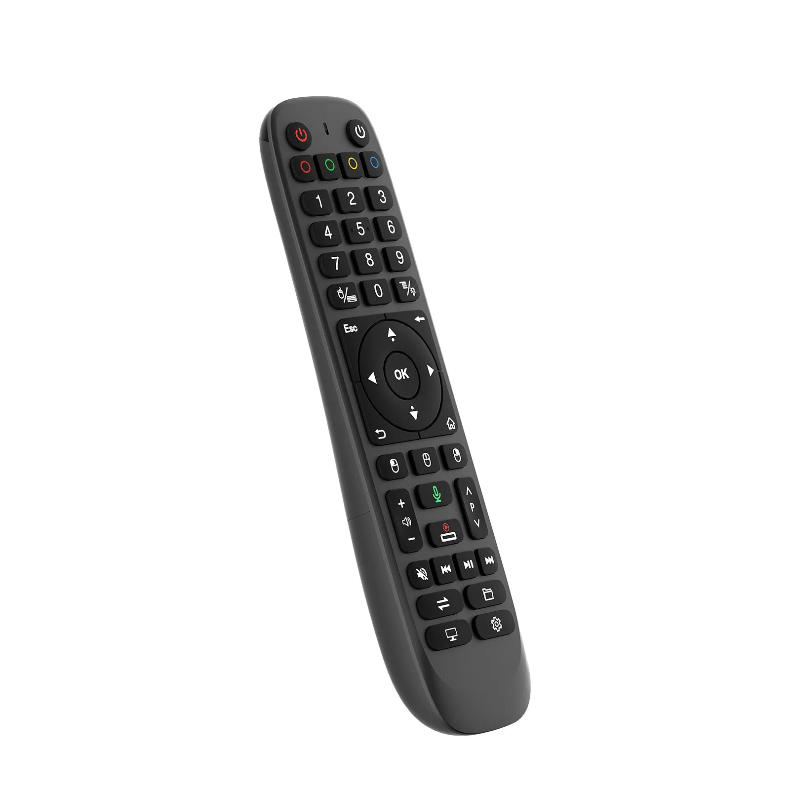 2.4G BT Dual Mode Backlit Remote with Air Mouse 44 Keys IR Learning RF Remote for Android TV Box Smart TV PC Projector Peaceful Pleasures Health and Wellness