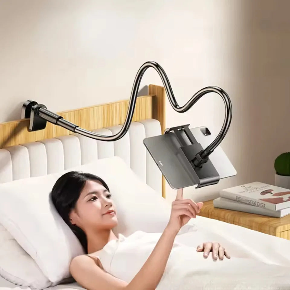 70cm Foldable Bedside Phone & Tablet Clip Stand – iPad & Samsung