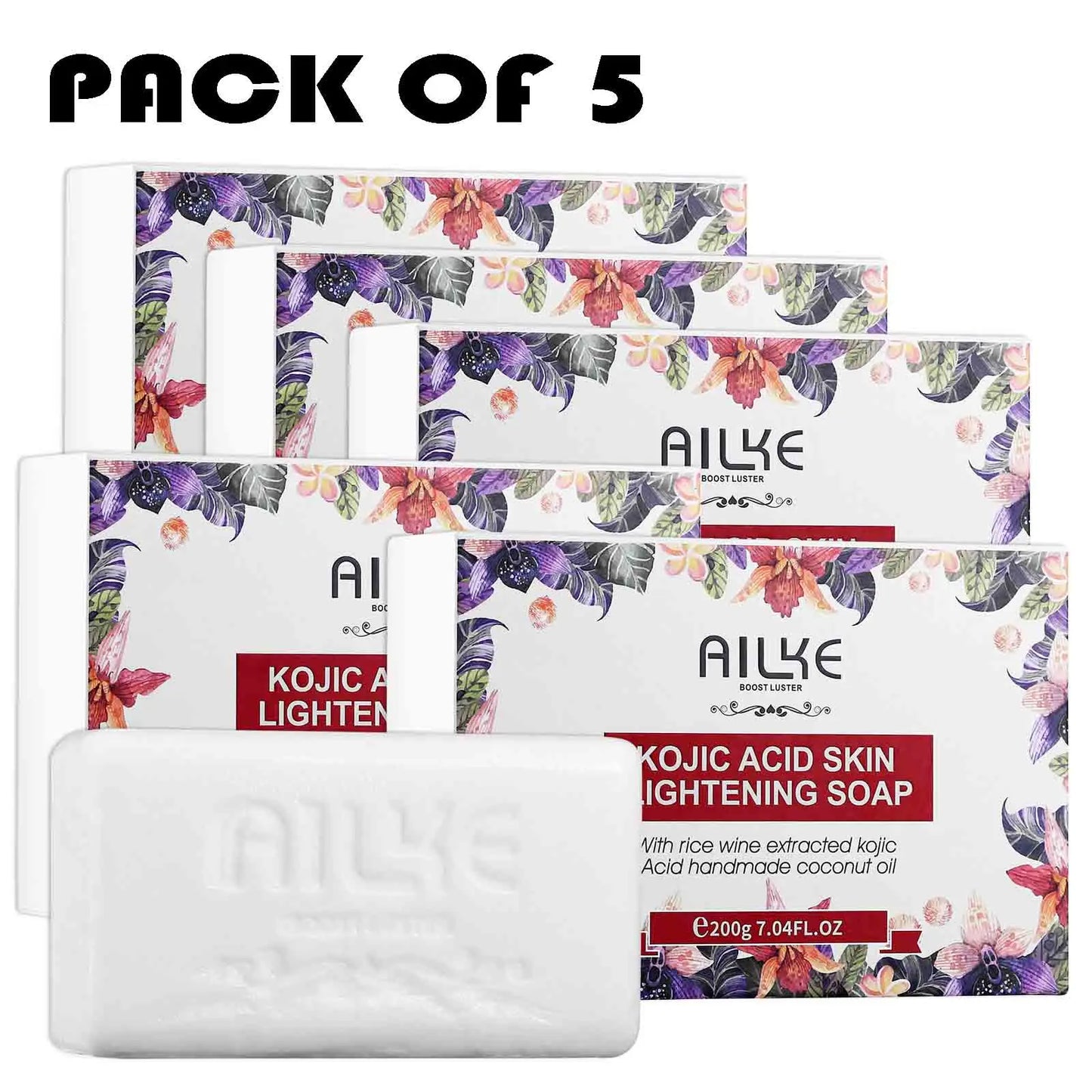 AILKE Brightening Soap Bar – Even Skin Tone & Deep Cleanse 200g