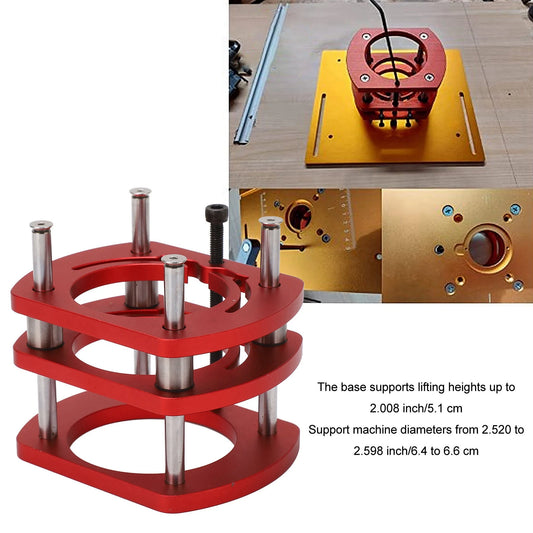 Router Table Lift System Anti Rust Router Lift Base Firm Clamping High Strength with Crank Handle for Small Trimming Machines Peaceful Pleasures Health and Wellness