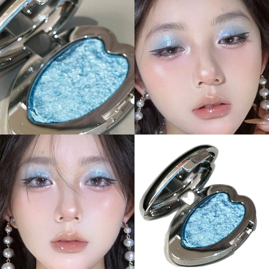 Pearlescent Metallic Glitter Eyeshadow | Shimmer Single Pan Glitter Eyeshadow Peaceful Pleasures Health and Wellness